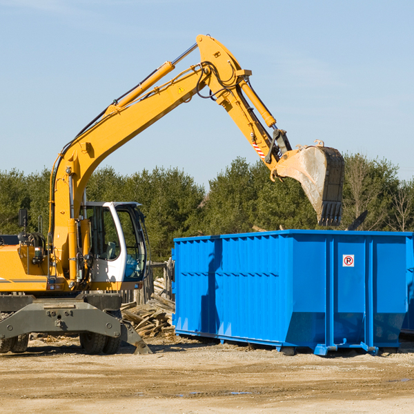 how does a residential dumpster rental service work in Danforth